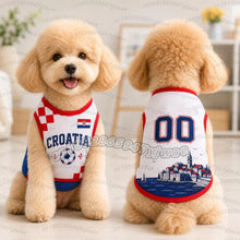 Croatia Pet Soccer Jersey Vest