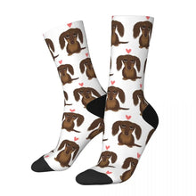 Cute Printed Dachshund Wiener Long Socks