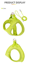 Adjustable Dog Harness Leash Set for Small & Medium Dogs, Reflective, for Walking