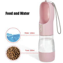 2 In 1 Pet Water Bottle and Food Dispenser