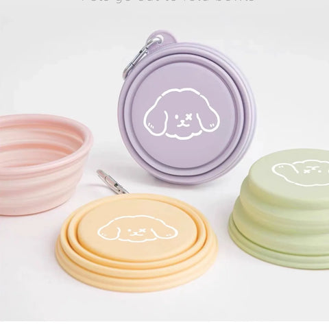 Pet Silicone Folding Bowls