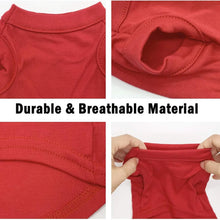 Plain Pure Cotton Vest Pet Shirts