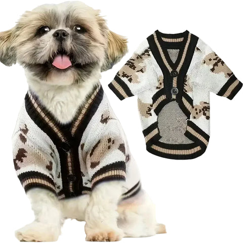 Knitted Pet Cardigan Sweater