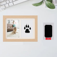 Wooden Pet Pawprint Photo Frame