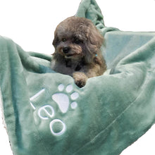 Personalised Pet Blanket with Paw Prints