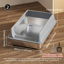 Large Stainless Steel Cat Litter Box