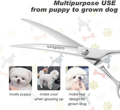 Curved Dog & Cat Grooming Scissors