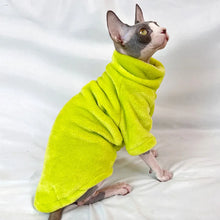 Warm Sphynx Cat Turtleneck Coat