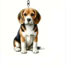 Acrylic Inspired Dog Pendant Keychain