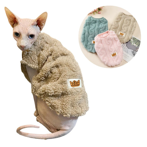 Soft Fleece Cat & Dog Coat – Warm Autumn/Winter Sweater