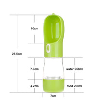 Pet Bottle with Food and Water Dispenser