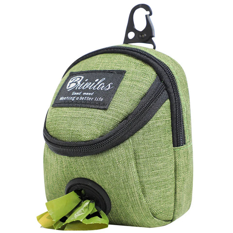 Dog Treat Bag with Poop Bag Dispenser