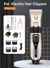 Professional Rechargeable Dog Hair Clipper – Low Noise Pet Grooming Trimmer