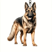 Acrylic Inspired Dog Pendant Keychain