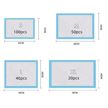100PCS Thickened Absorbent Dog Puppy Training Pads