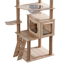 Multi-Level Cat Tree with Scratching Post and Toys