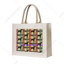 Staffy Print Large Capacity Tote Bag