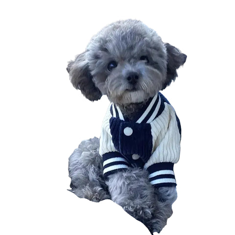 Varsity Style Embroidered Pet Jacket