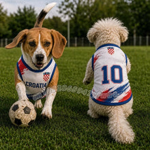 Croatia Pet Soccer Jersey Vest