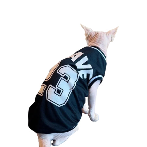 Sphynx Cat Soccer Black Clothing Jersey