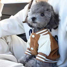 Varsity Style Embroidered Pet Jacket