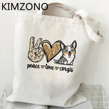 Corgi Fabric Reusable Shopping Bag