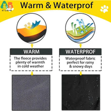 Waterproof Dog Jacket with Fleece Lining
