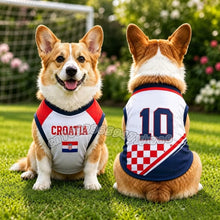 Croatia Pet Soccer Jersey Vest