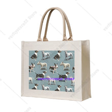 Staffy Print Large Capacity Tote Bag