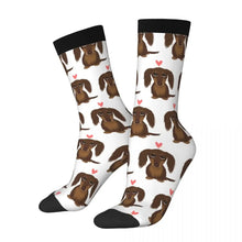 Cute Printed Dachshund Wiener Long Socks