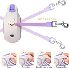 LED Retractable Dog Leash for Medium Dogs