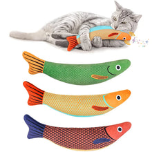 Catnip Fish Toy with Sound and Chew Features