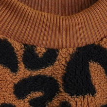 Leopard Print Winter Sweater for Dogs