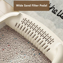 Semi-Closed Cat Litter Box with Scoop