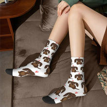 Cute Printed Dachshund Wiener Long Socks