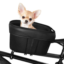 Dog Bike Basket with Safety Strap and Sponge Liner