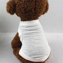 Plain Pure Cotton Vest Pet Shirts