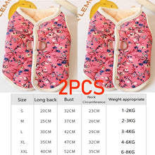 Floral Fleece Jacket for Small Dogs