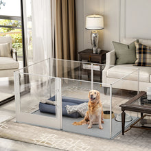 6-Panel Pet Playpen with Waterproof Mat