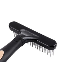 Dog Rake Deshedding Brush Double Row for Short & Long Hair