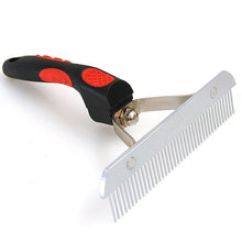 Large Dog Undercoat Rake Grooming Brush with Non-Slip Handle