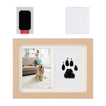 Wooden Pet Pawprint Photo Frame