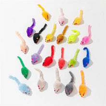 Colourful Mouse Cat Toy with Feather