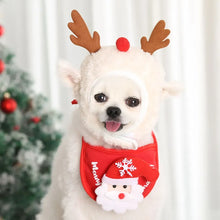 Christmas Pet Costume Set with Hat & Bib