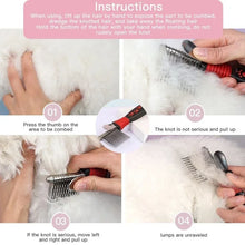 Dematting Fur Rake Comb for Dogs and Cats