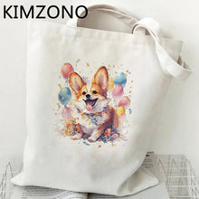 Corgi Fabric Reusable Shopping Bag