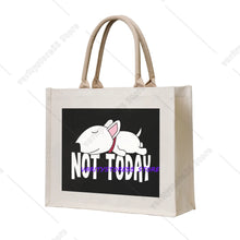 Staffy Print Large Capacity Tote Bag