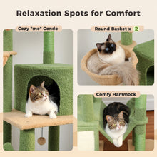 Adjustable Cat Tree with Condo Hammock