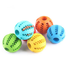 Interactive Dog Ball Toy for Small Dogs – Rubber Chew & Tooth Cleaning Food Ball