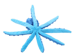 Indestructible Octopus Plush Dog Toy, Interactive Squeaky & Bite-Resistant